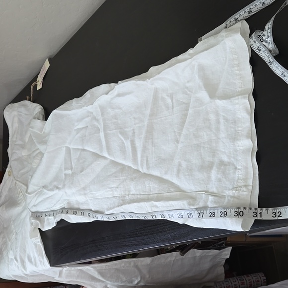 Margaritaville White Wide Leg Washable Linen Pants Drawstring Front Pockets XL - Picture 12 of 12